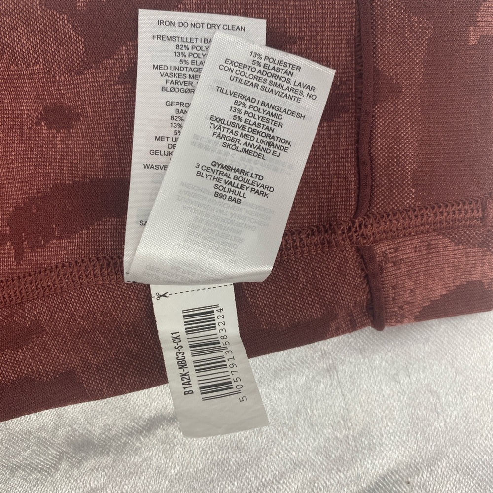 Gymshark Adapt Red Camo Seamless Leggings Small - Picture 6 of 6